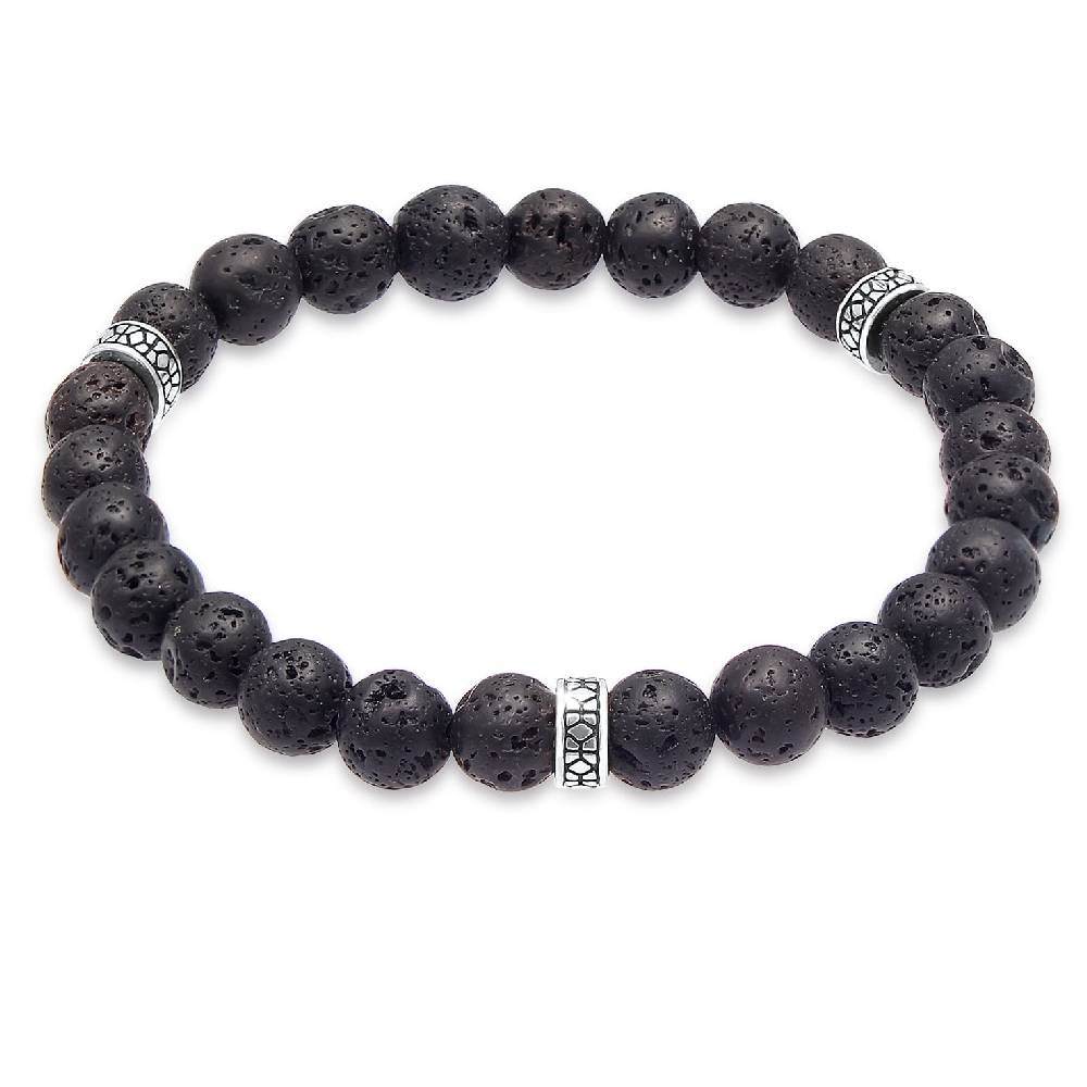 Kuzzoi Armband Vintage | Lava Perlen (Schwarz) 2025