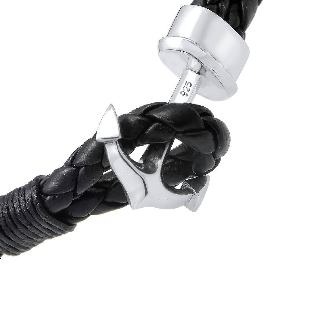 Kuzzoi Armband Anker | Leder Online Shopping