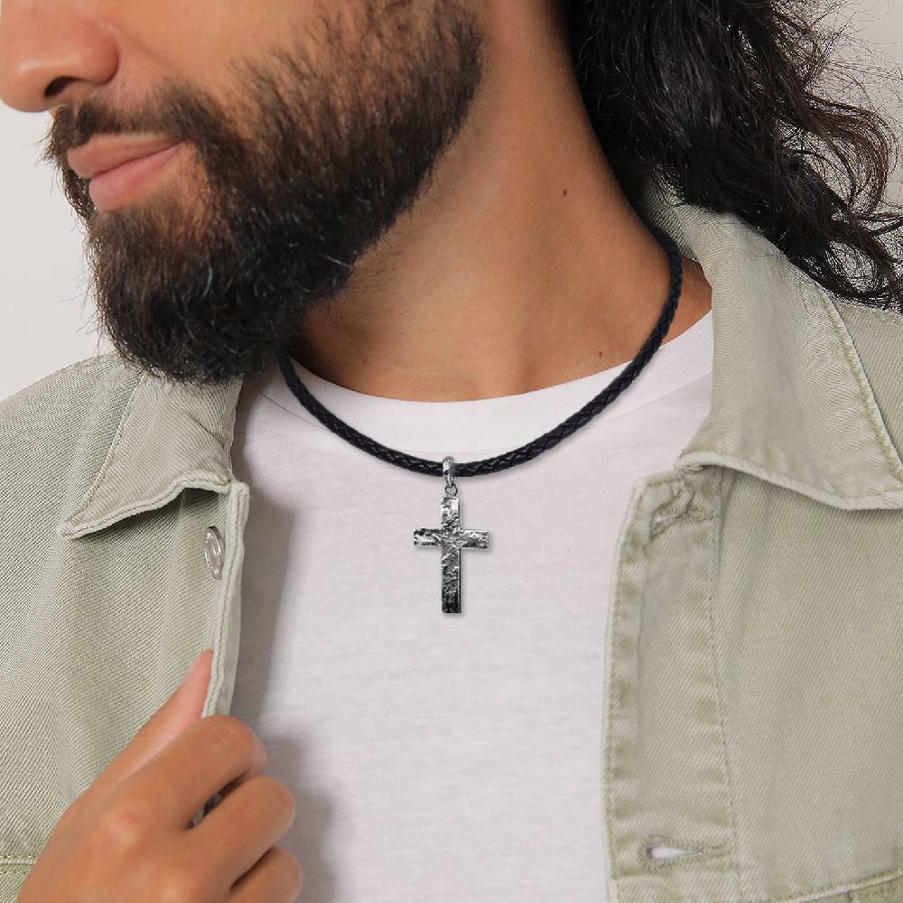 Kuzzoi Halskette Kreuz | Leder Weihnachtsangebot