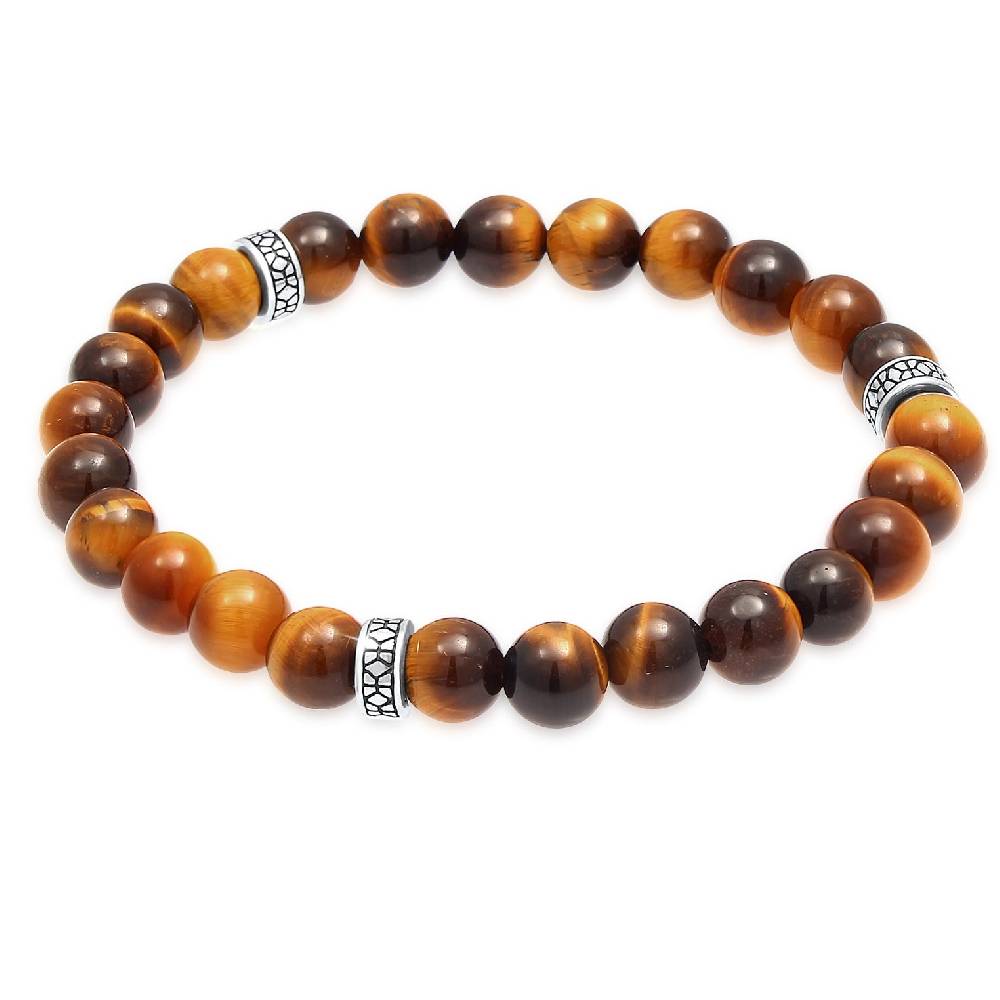 Kuzzoi Armband Vintage | Tigerauge (Braun) Heißer Verkauf