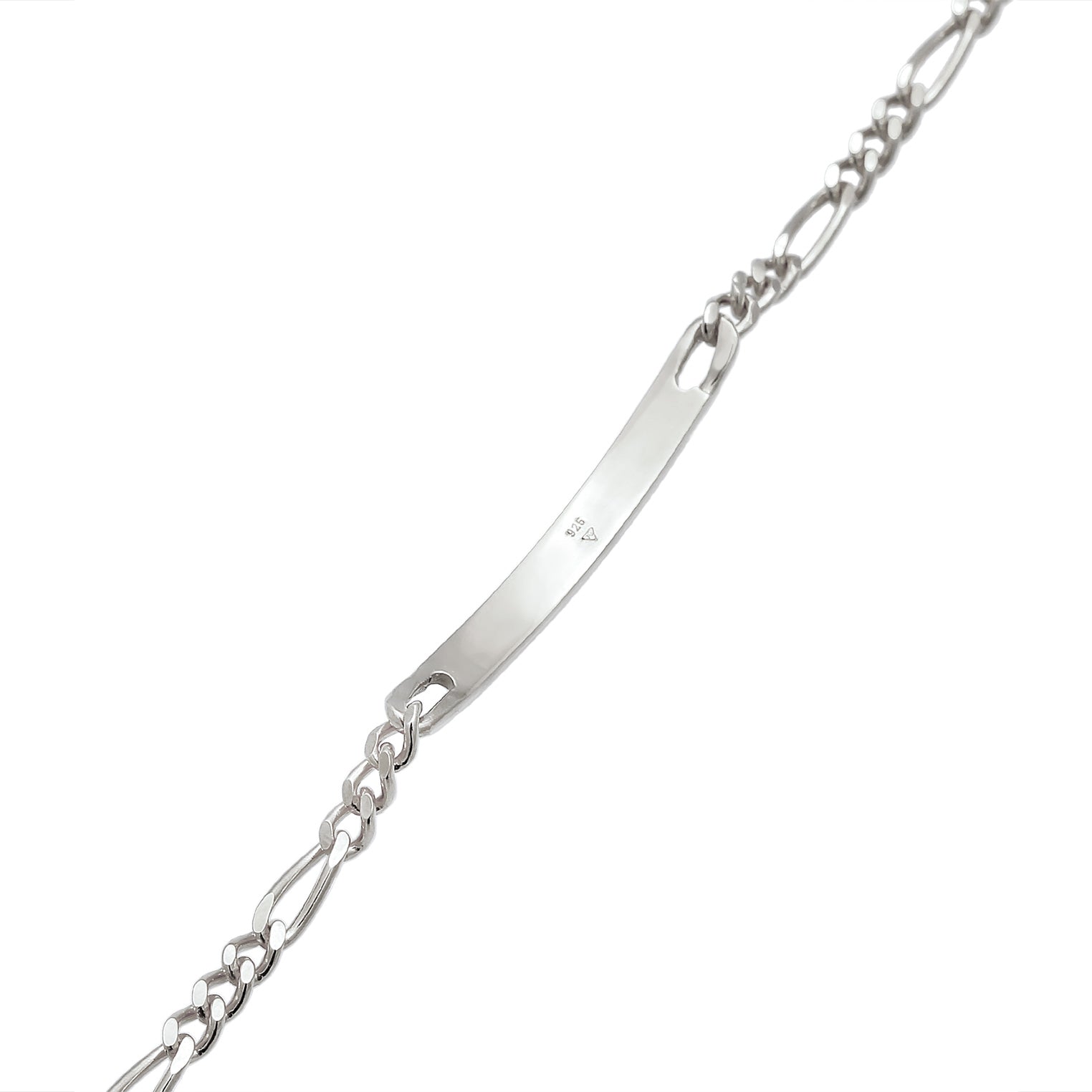 Kuzzoi Figaro-Armband ID Platte Tiefpreis