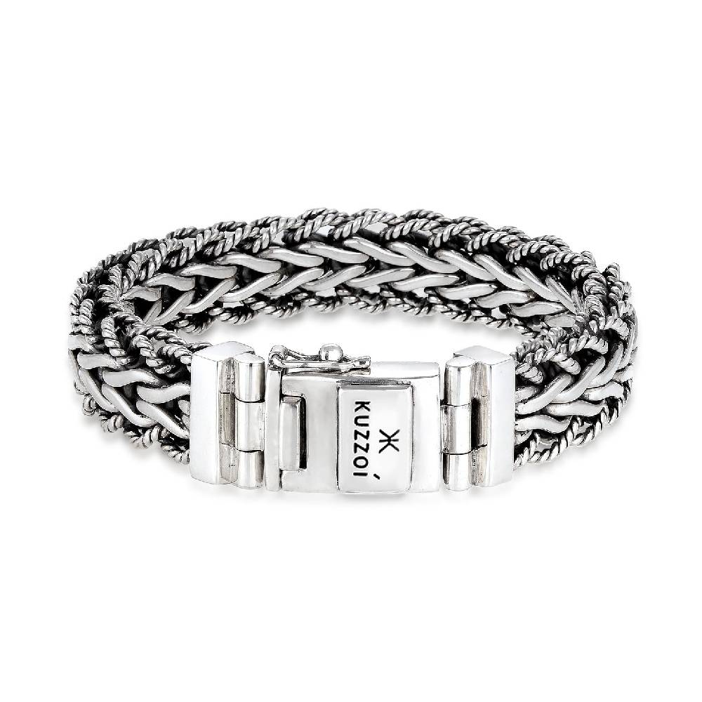 Kuzzoi Glieder-Armband Breit Kostenlose Rückgabe
