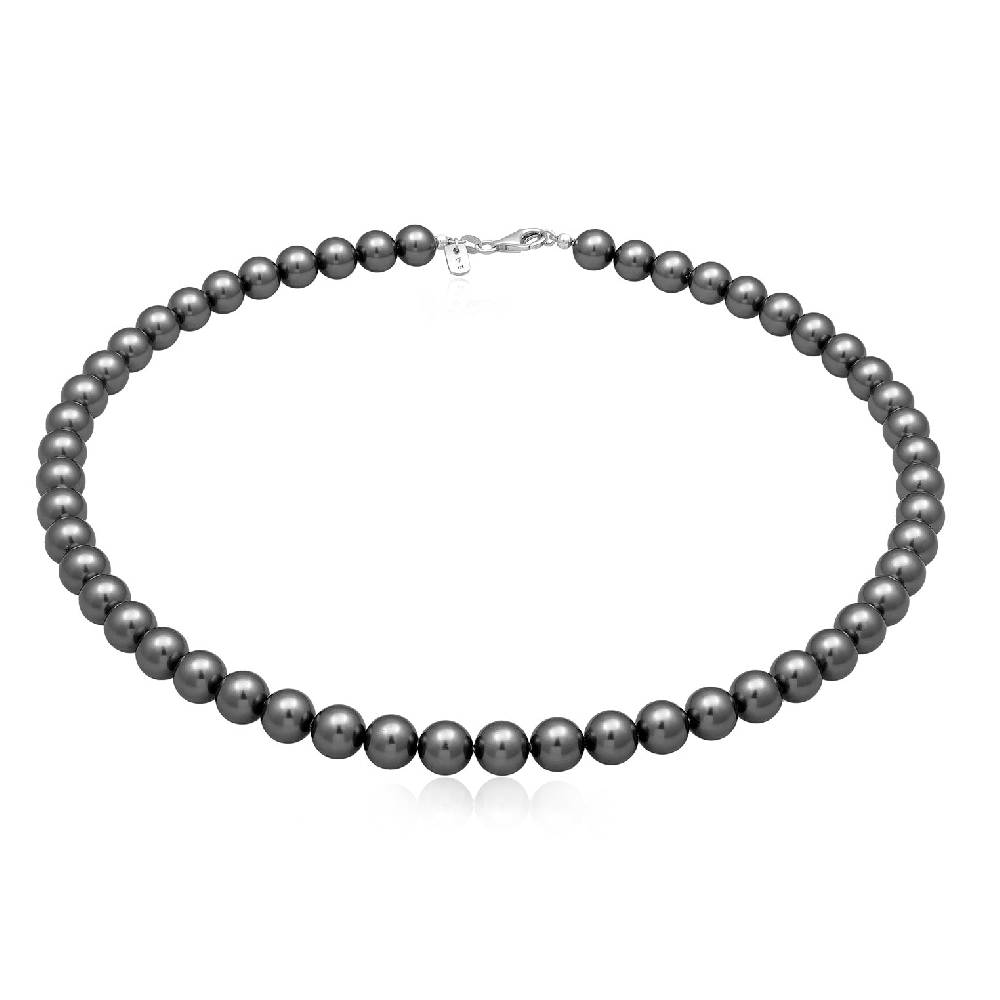 Kuzzoi Halskette | Perlen (Anthrazit) Black Friday Preise