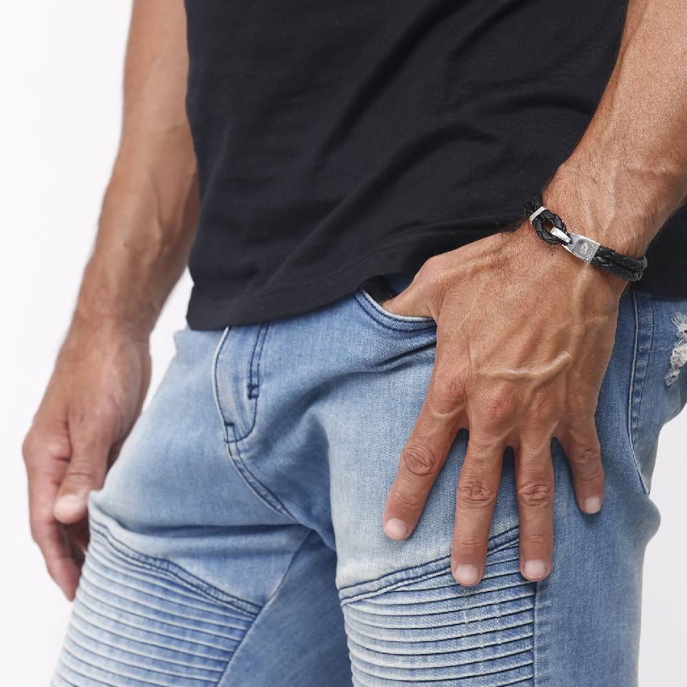 Kuzzoi Armband Haken Verschluss | Leder Zeitlich begrenztes Angebot