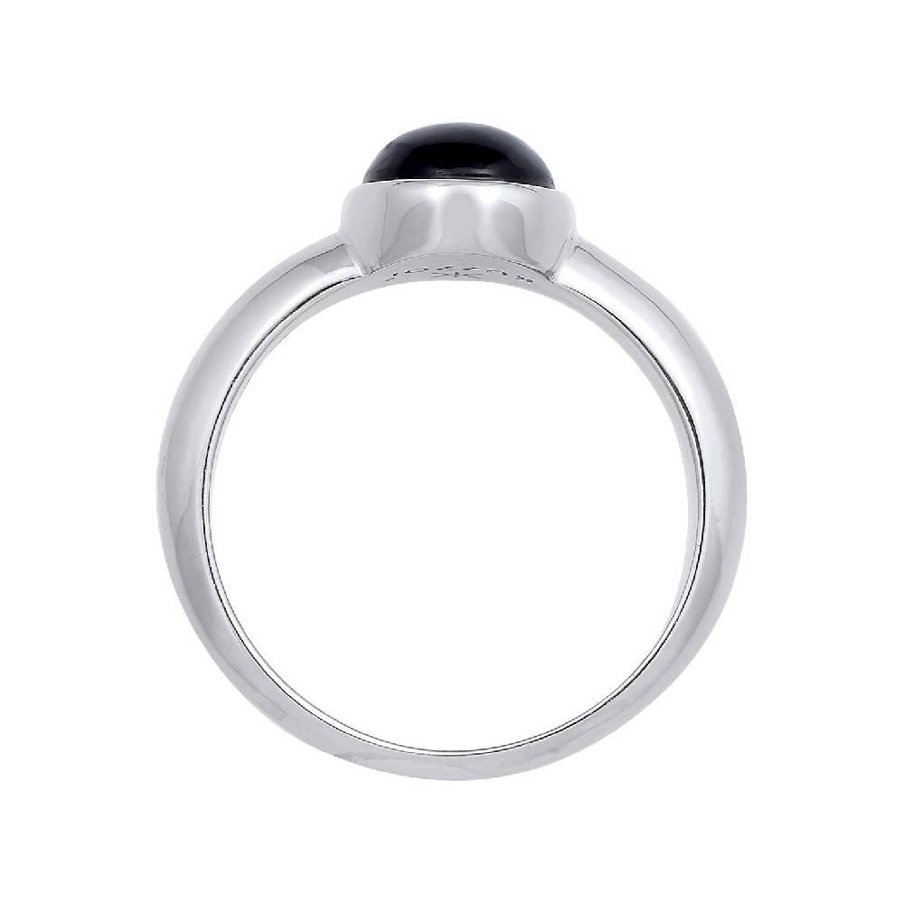 Kuzzoi Siegelring Oval | Onyx (Schwarz) Im Verkauf