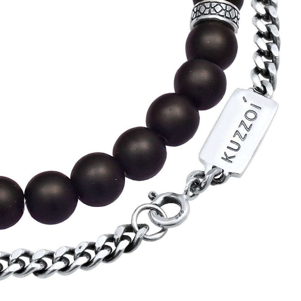 Kuzzoi Panzer-Armband Set | Onyx (Schwarz) Rabatte dieses Monats