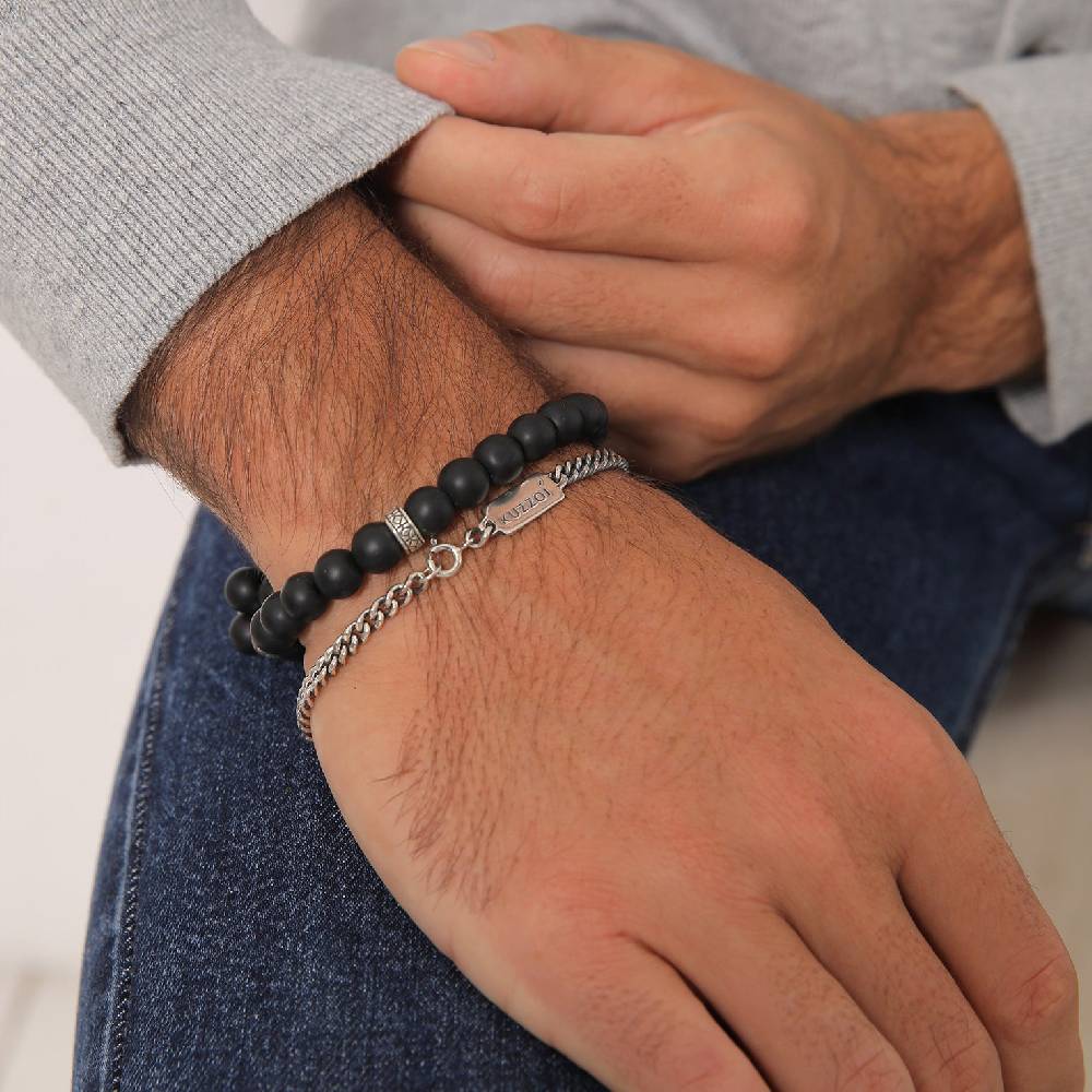 Kuzzoi Panzer-Armband Set | Onyx (Schwarz) Rabatte dieses Monats