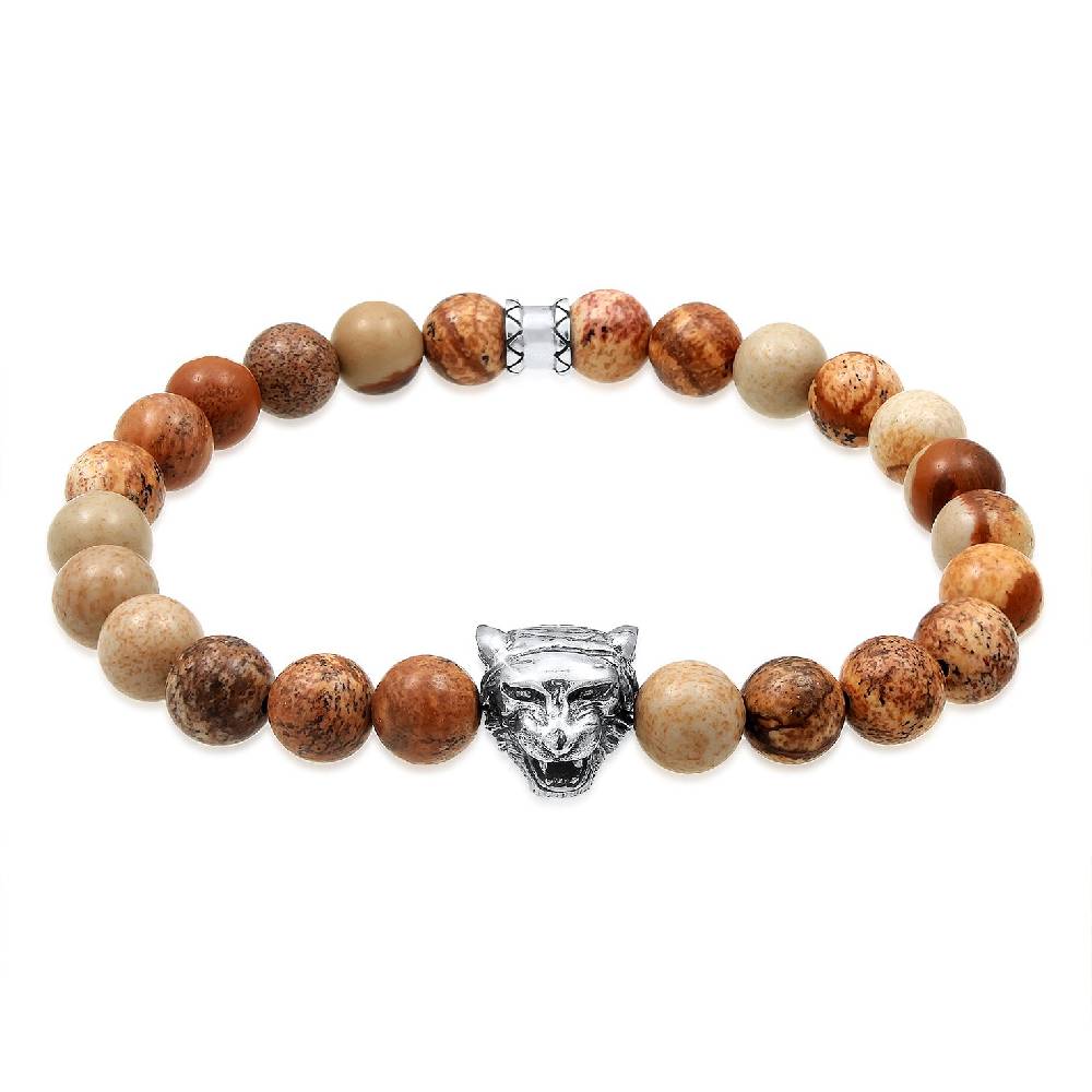 Kuzzoi Armband Tigerkopf | Achat (Braun) JETZT KAUFEN
