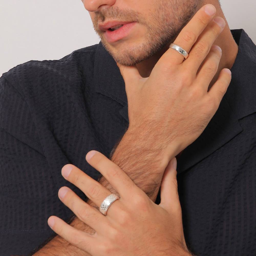 Kuzzoi Bandring 2er Set Struktur Super Rabatt