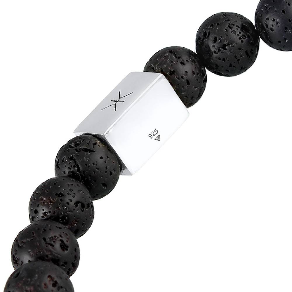Kuzzoi Armband Geo | Lava Perlen (Schwarz) Clearance-Verkauf
