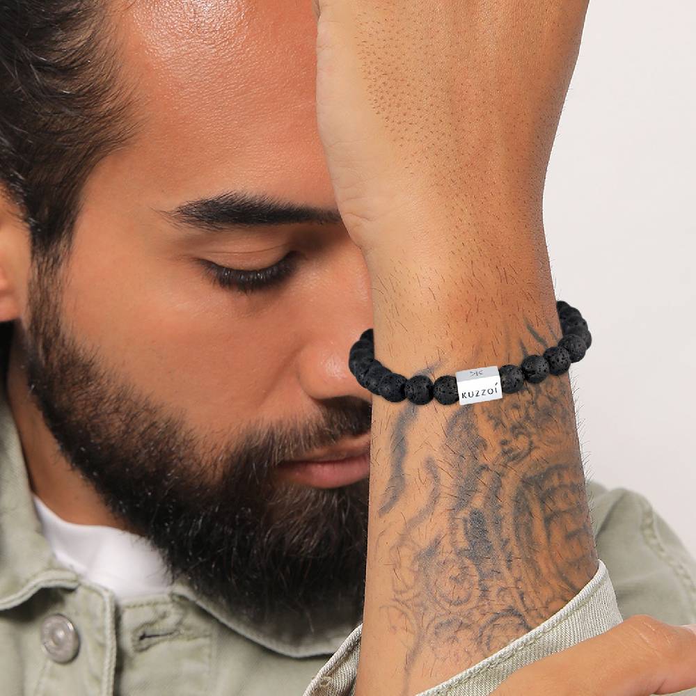Kuzzoi Armband Geo | Lava Perlen (Schwarz) Clearance-Verkauf