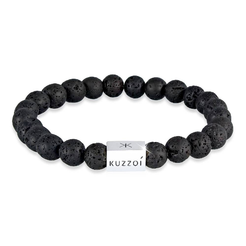 Kuzzoi Armband Geo | Lava Perlen (Schwarz) Clearance-Verkauf