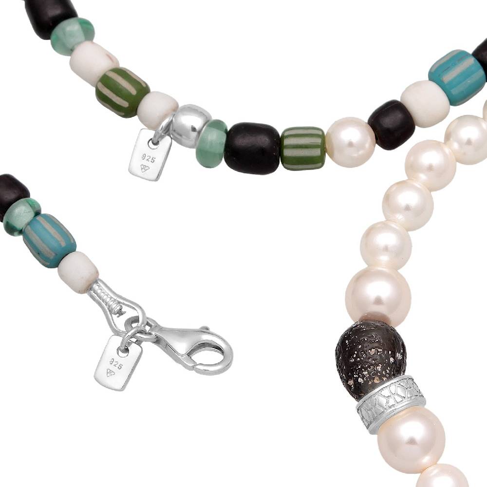 Kuzzoi Schmuckset Beads Boho | Muschelkernperlen 50% Rabatt für begrenzte Zeit