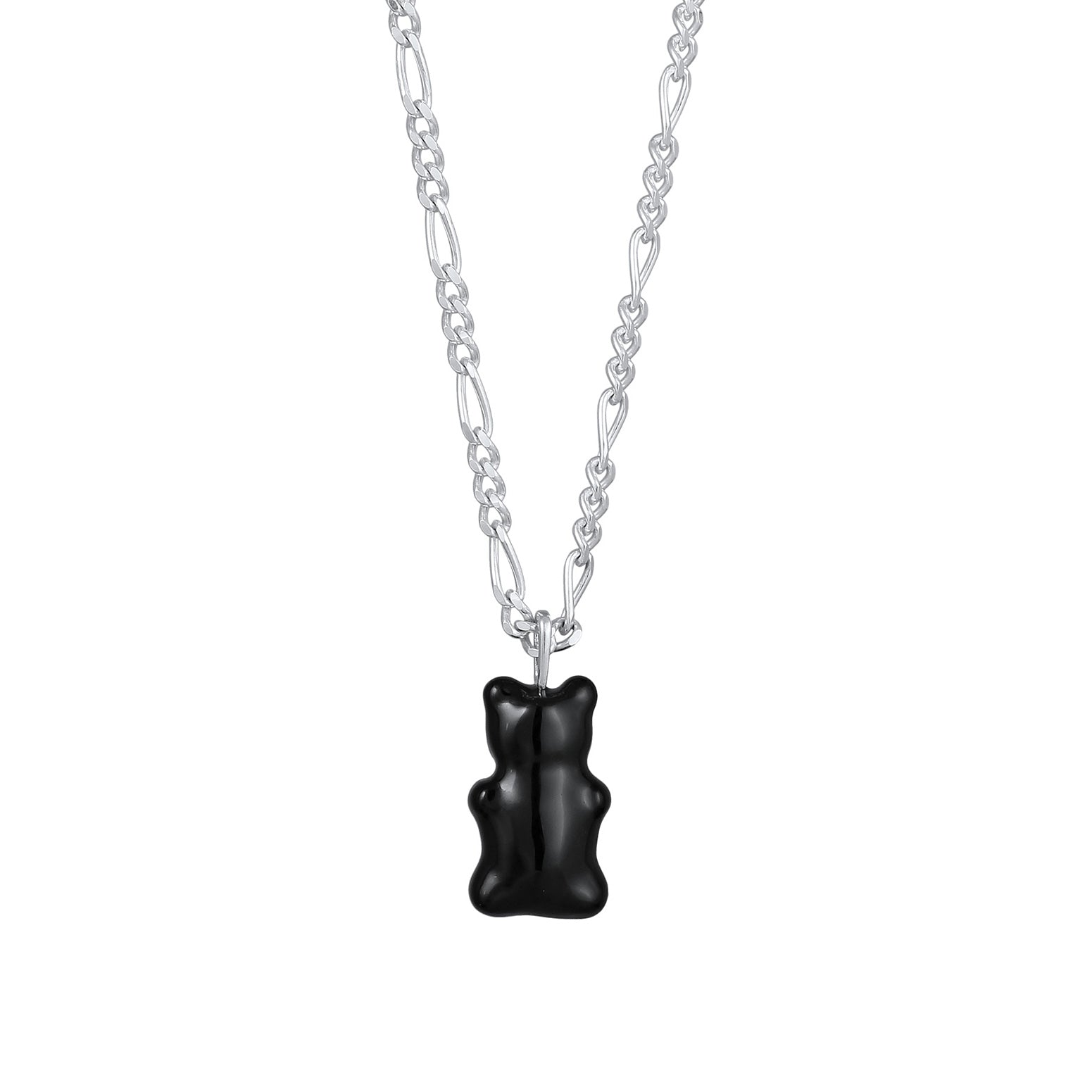 Kuzzoi Halskette Bär | Emaille (Schwarz) Outlet