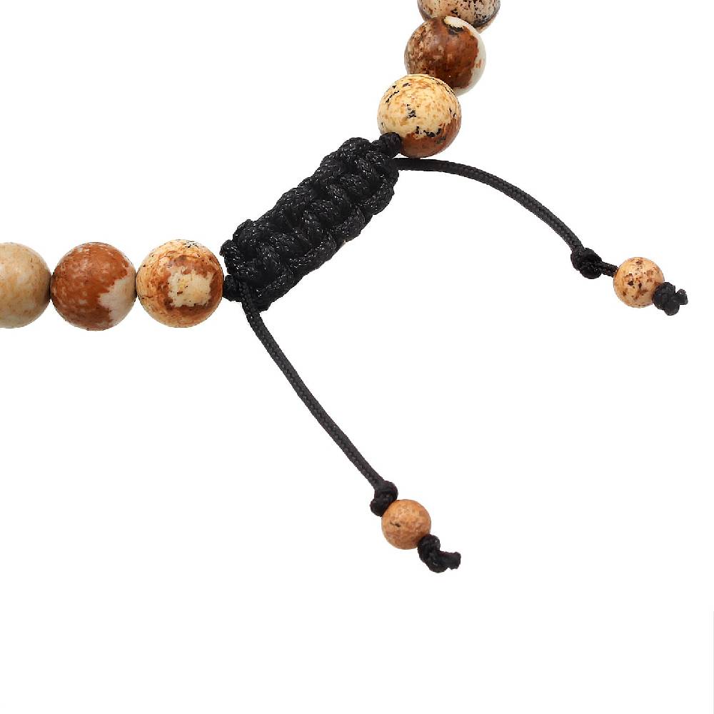 Kuzzoi Armband Kugeln | Achat (Braun) Blitzverkäufe
