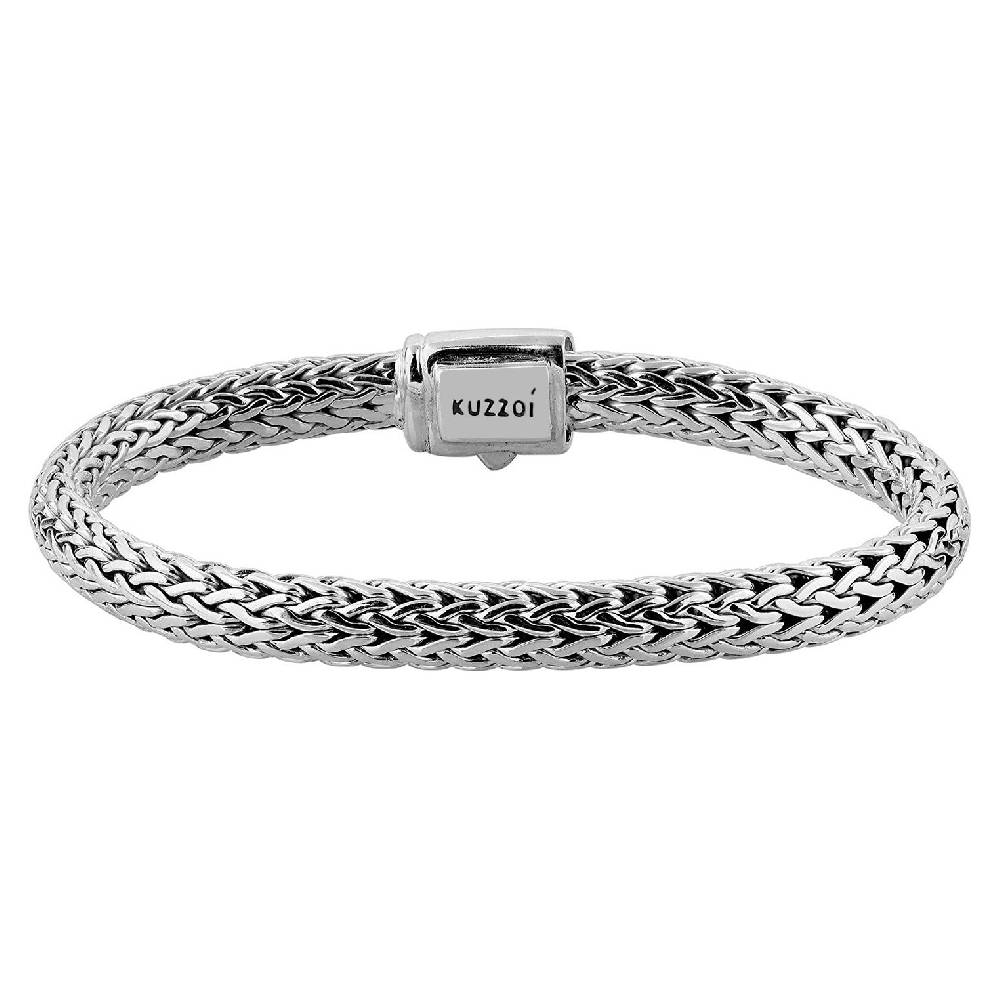 Kuzzoi Panzer-Armband | Zirkonia (Weiß) Sonderangebot