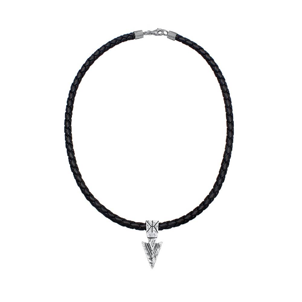 Kuzzoi Halskette Pfeil Anhänger | Leder Online Shopping