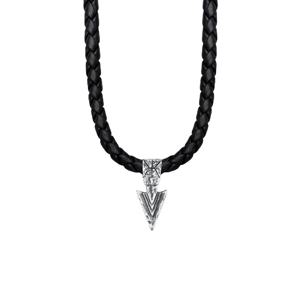 Kuzzoi Halskette Pfeil Anhänger | Leder Online Shopping