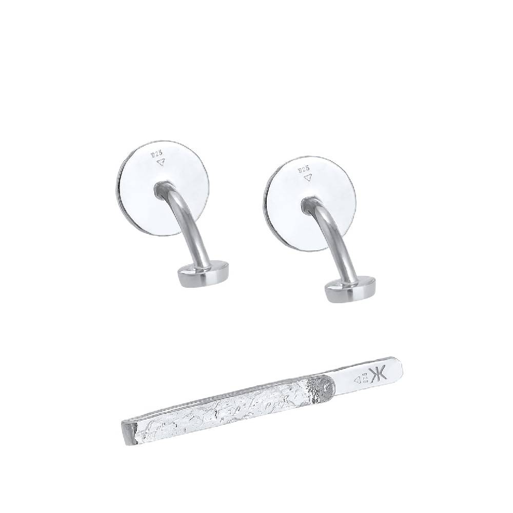 Kuzzoi Schmuckset Manschettenknöpfe Krawattennadel Organic Cyber Monday