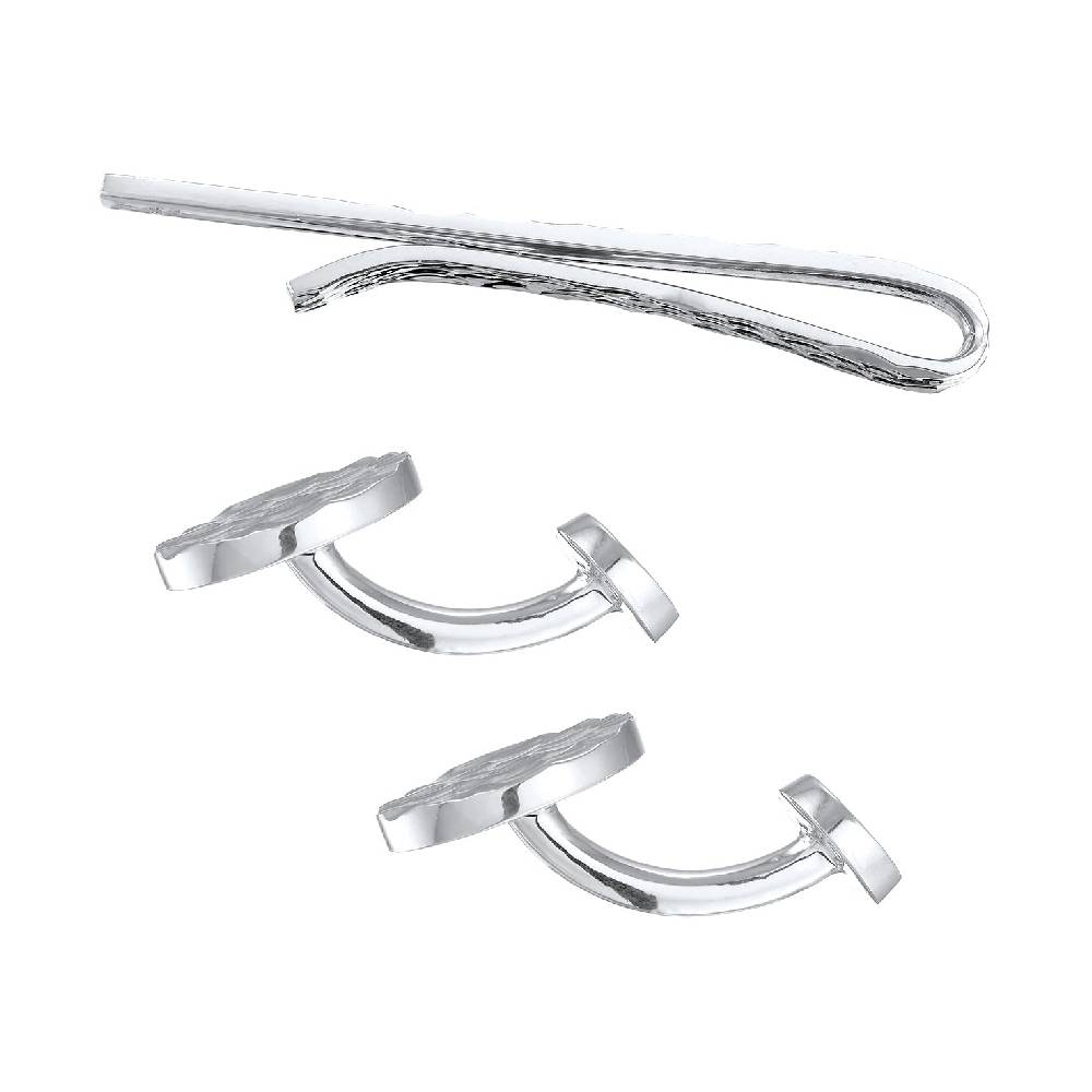 Kuzzoi Schmuckset Manschettenknöpfe Krawattennadel Lagerräumung