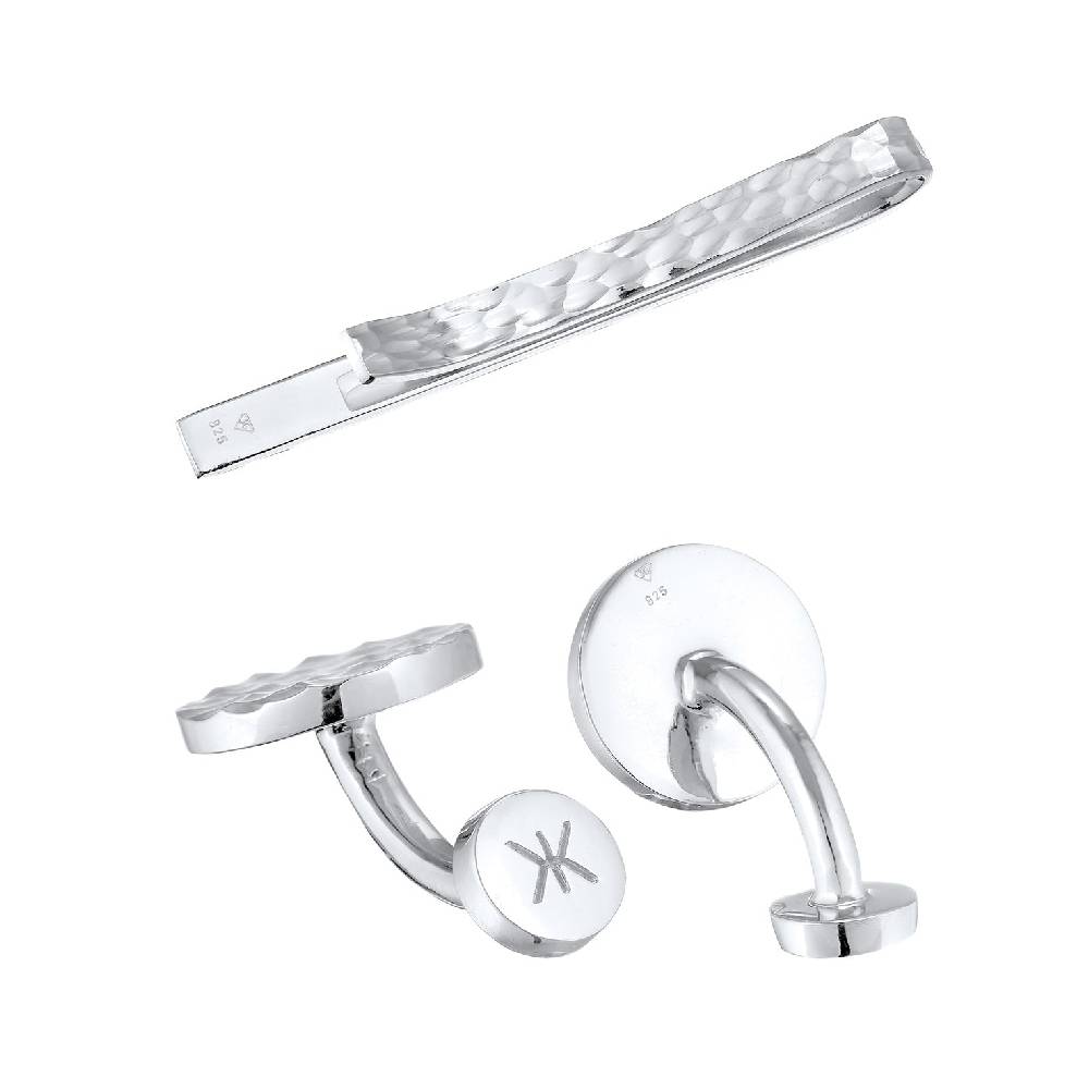Kuzzoi Schmuckset Manschettenknöpfe Krawattennadel Lagerräumung