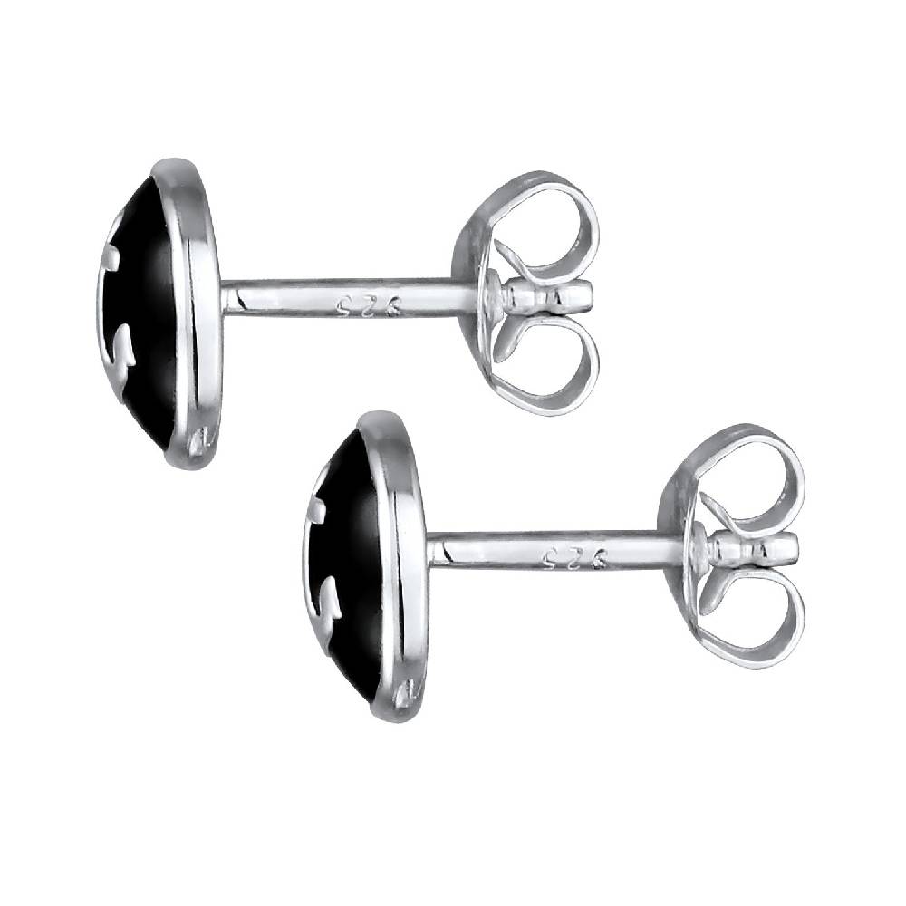Kuzzoi Ohrstecker Anker | Emaille (Schwarz) Online Outlet