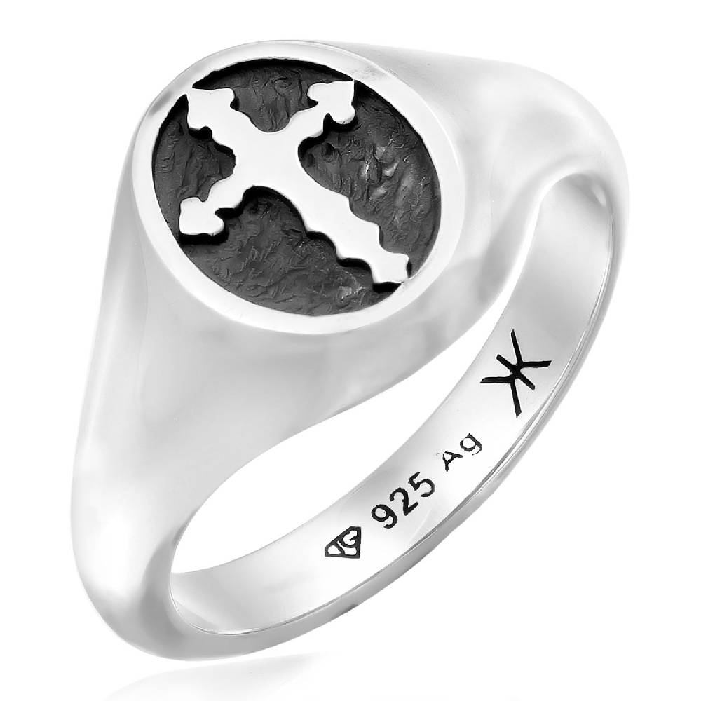 Kuzzoi Siegelring Kreuz Blitzangebot