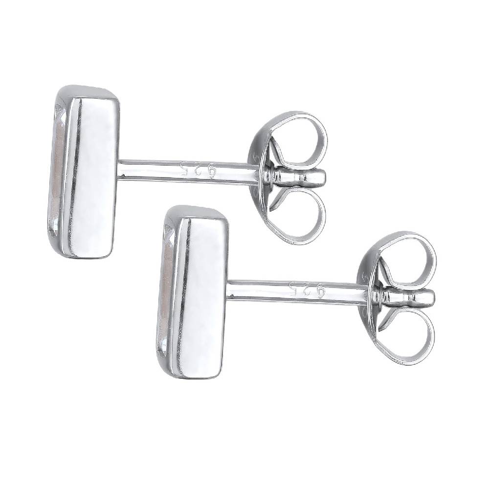 Kuzzoi Ohrstecker Rechteck | Topas (Weiß) Räumungsverkauf