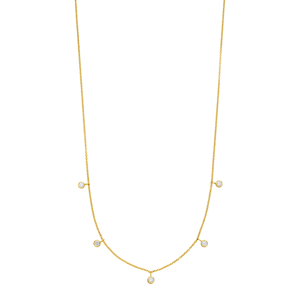 Leaf Jewelry Halskette "my first diamond" Charms, 14 K Gelbgold Online Outlet