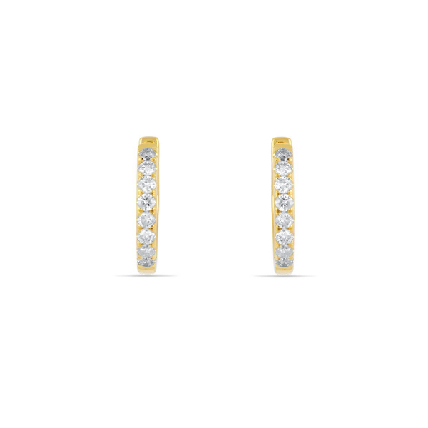 Leaf Jewelry Creole mit Diamanten, 18K Gelbgold Zeitlich begrenztes Angebot
