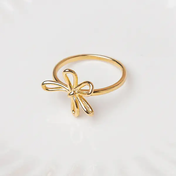 Leaf Jewelry Ring Blossom, 18 K Gelbgold vergoldet Angebote