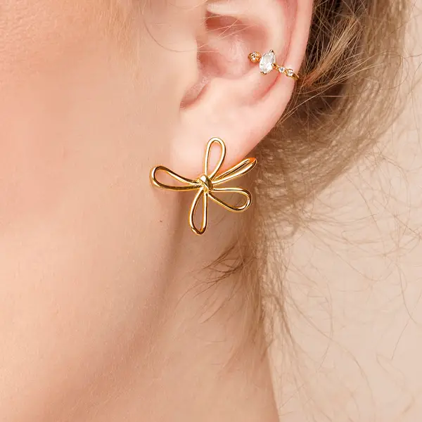 Leaf Jewelry Ohrstecker Blossom, groß, 925 Sterlingsilber Günstiger Verkauf