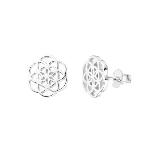 Leaf Jewelry Ohrstecker Flower of Life, 925 Sterlingsilber Günstig kaufen