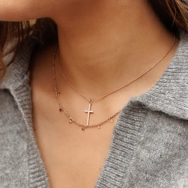 Leaf Jewelry Halskette Labradorit Stars, 18 K Gelbgold vergoldet Flash Sale