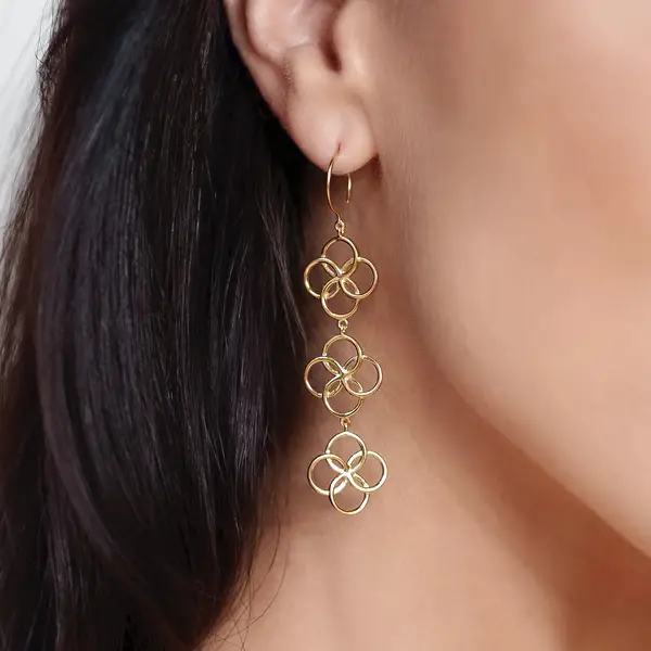 Leaf Jewelry Ohrhänger Clover Charm, 925 Sterlingsilber Online Shopping