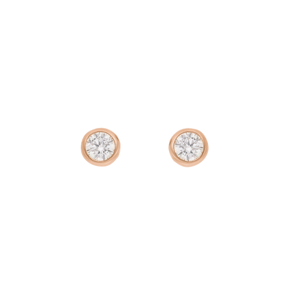 Leaf Jewelry Ohrstecker Pure, 18 K Rosegold vergoldet Neueste Mode