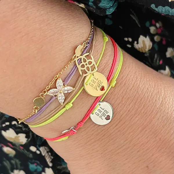 Leaf Jewelry Charity Armband GRL PWR, Koralle Begrenzte Freigabe