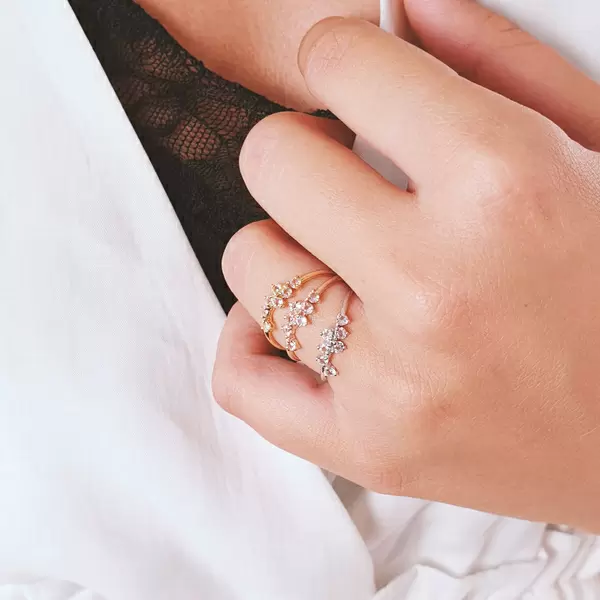 Leaf Jewelry Ring Sweet Gems Bergkristall, 925 Sterlingsilber, Gr.54 Bis zu 60% Rabatt