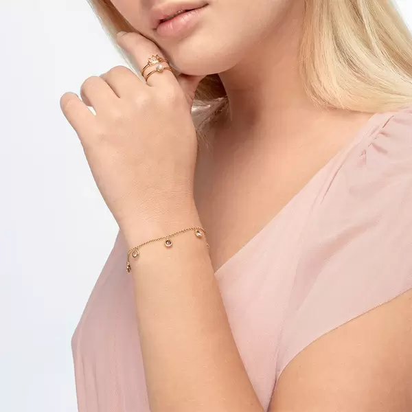 Leaf Jewelry Armkette Sweet Drops, Mix Gems, 925 Sterlingsilber Bis zu 65% Rabatt