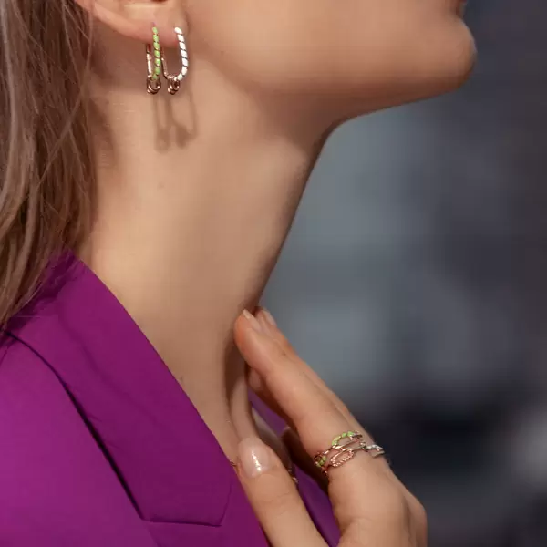 Leaf Jewelry Silber Creole, Rosegold, Neon Twist Speichern exportieren