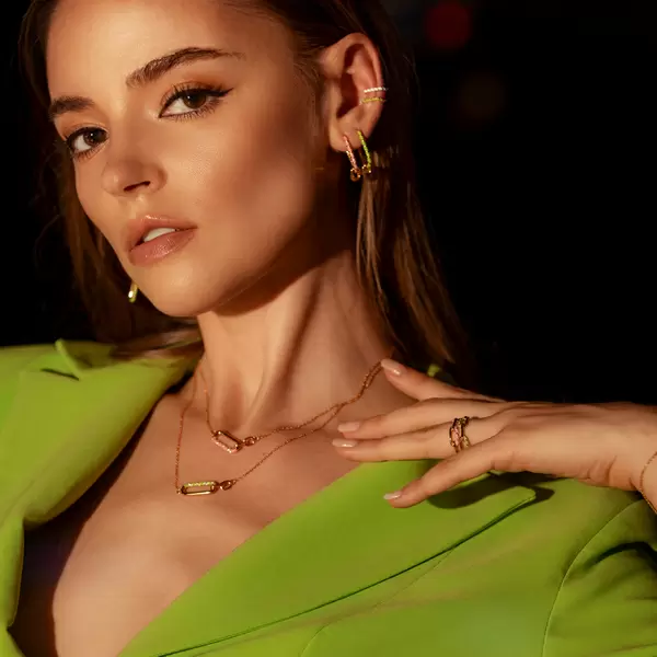 Leaf Jewelry Silber Earcuff, Gelbgold, Neon Twist Black Friday Preise