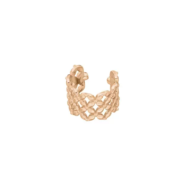 Leaf Jewelry Earcuff Grid, 18 K Rosegold vergoldet Angebote