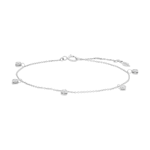 Leaf Jewelry Armkette "my first diamond" Charms, 14 K Weißgold Sonderangebot