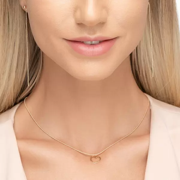 Leaf Jewelry Halskette GENTLE HEART, 14 K Gelbgold Günstig kaufen