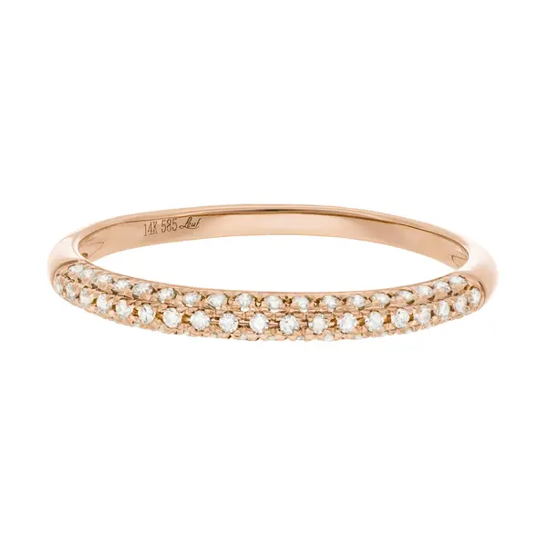 Leaf Jewelry Ring DAZZLE mit Diamanten, 14K Rosegold Black Friday