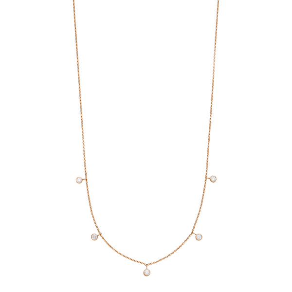 Leaf Jewelry Halskette "my first diamond" Charms, 14 K Rosegold Osterangebot