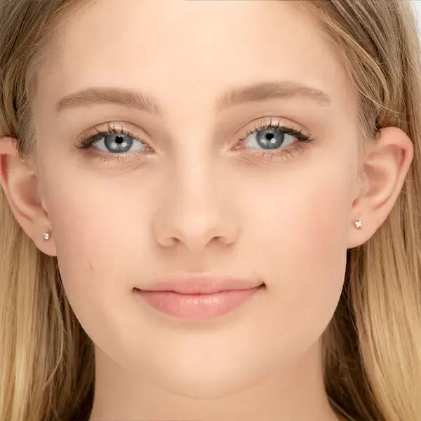 Leaf Jewelry Ohrstecker "my first diamond", 18 K Gelbgold Bestseller