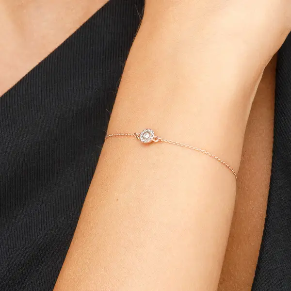 Leaf Jewelry Armkette Pavé II mit Diamanten, 18 K Rosegold Super Sparpreis
