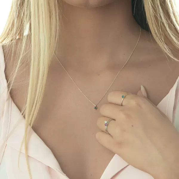 Leaf Jewelry Ring Cabochon, 14 K Roségold, Blauer Topas 50% Rabatt mit kostenlosem Versand