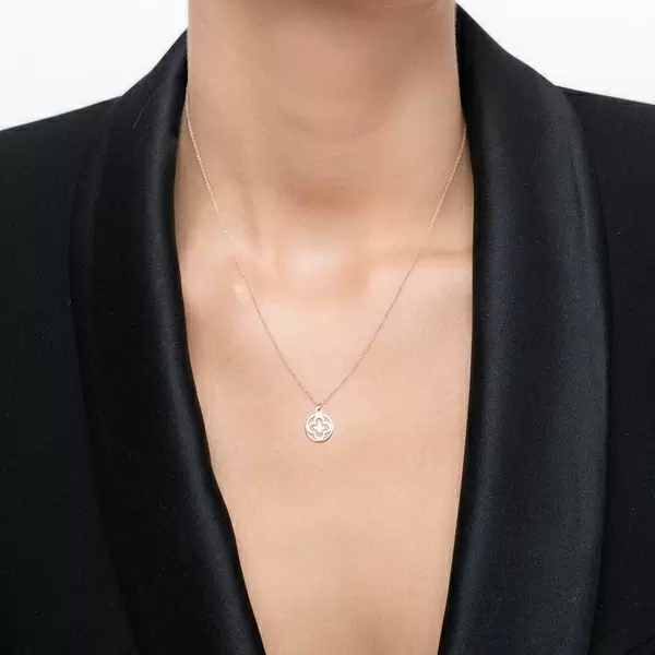 Leaf Jewelry Halskette Clover, 14 K Rosegold Outlet
